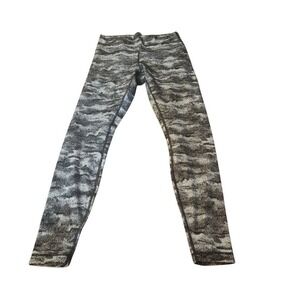 Lululemon‎ Black White Patterned High Rise Yoga Leggings Athletic Pants